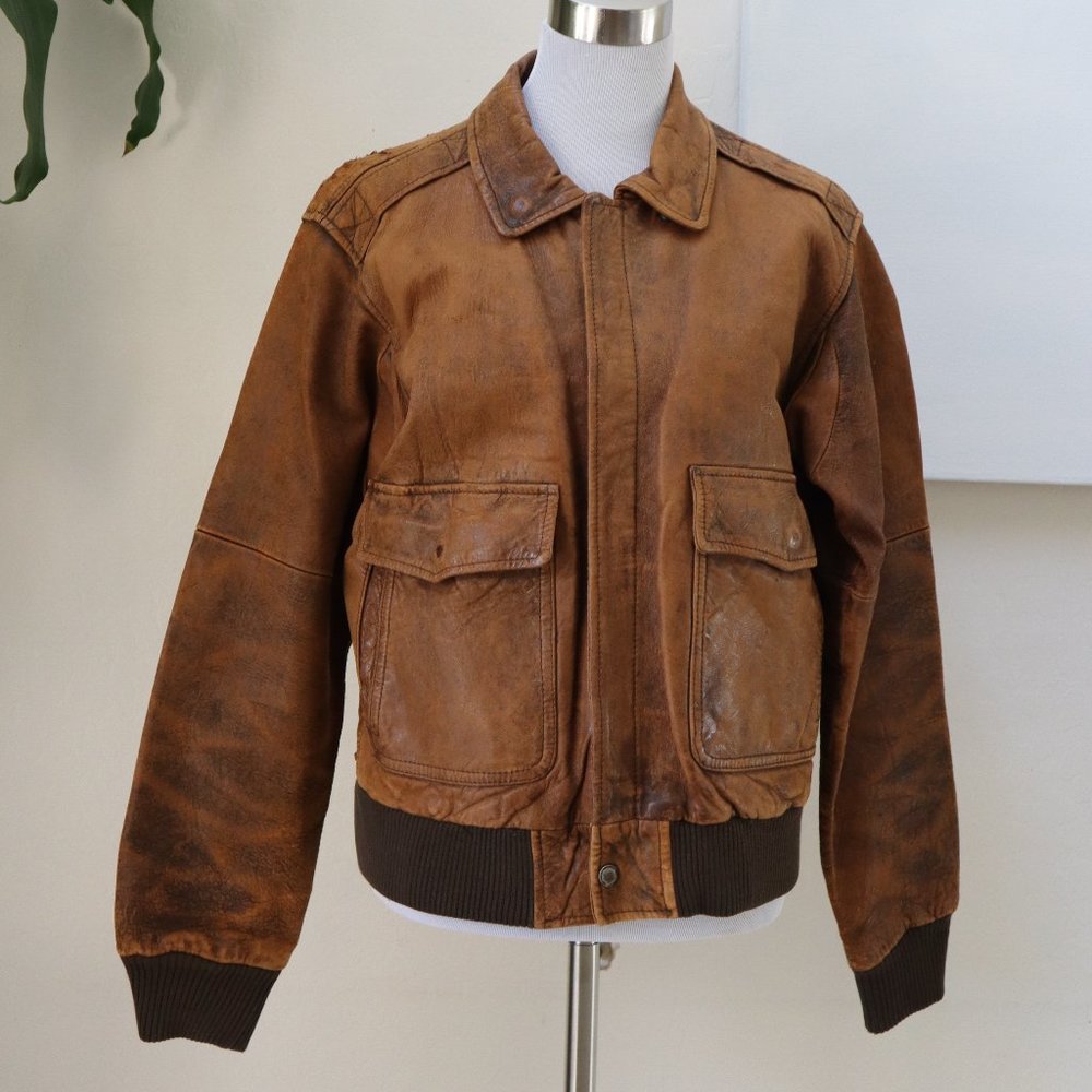M. JULIAN VINTAGE FLIGHT JACKET SIZE 38